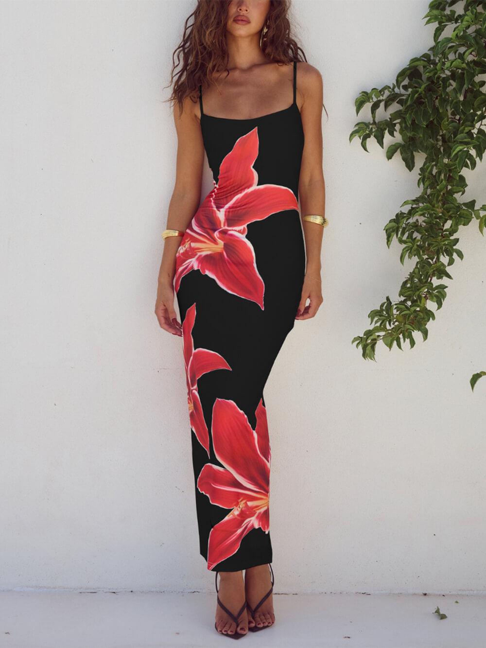 BlossomLux Women's Floral Maxi Dress – Lightweight, Stylish, and Elegant