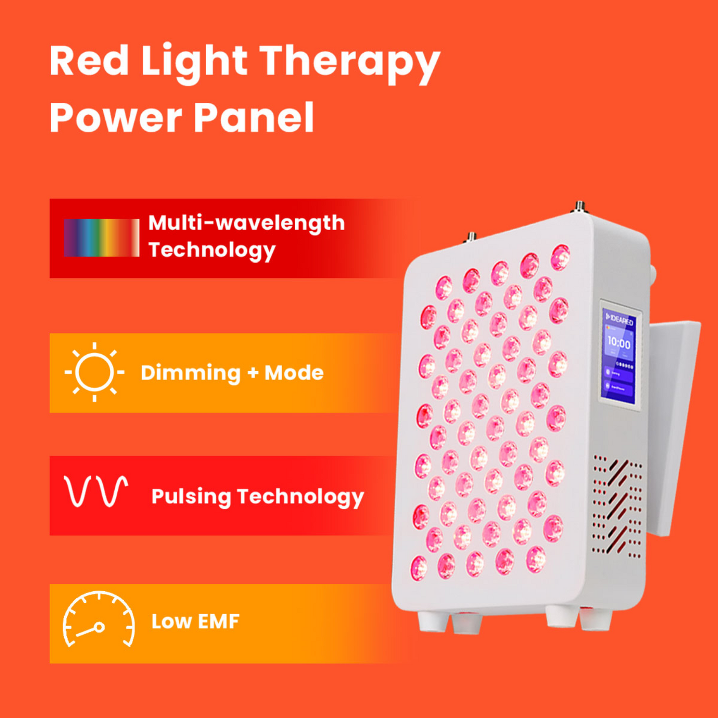 LumiGlow Multi-Feature Red Light Therapy Tabletop Panel