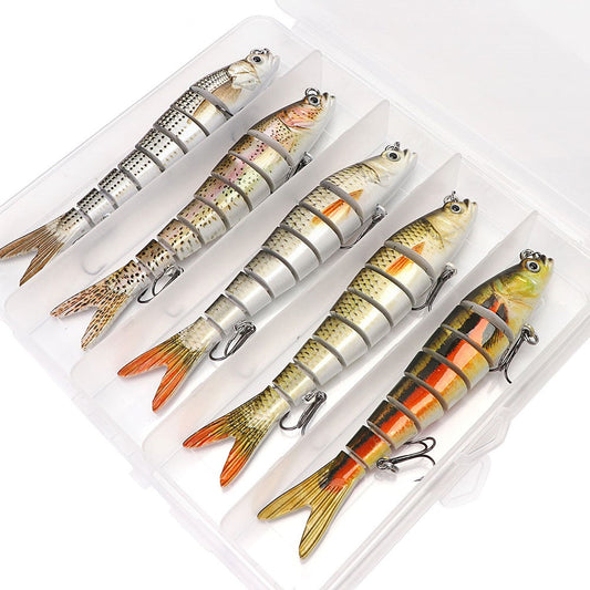 A variety of fishing lures for pike, bass, trout, perch, and sea fishing