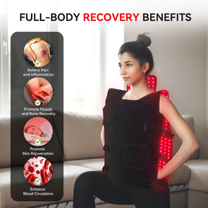 RevitaGlow Innovative Red Light Therapy Jacket for Pain Relief