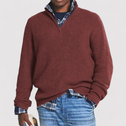 VentureMen Luxurious Half Zip Sweater to Keep You Warm