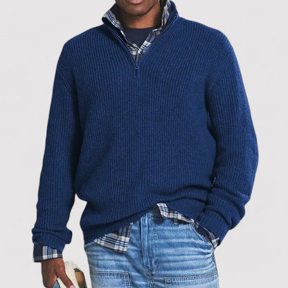 VentureMen Luxurious Half Zip Sweater to Keep You Warm