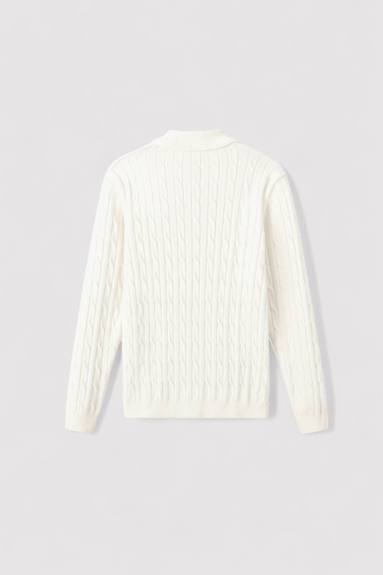 RegalWear | Men's Elegant Cable Knit Zip Sweater