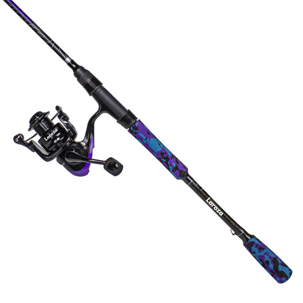 Laroza Ultra 6'8" Medium Power Spinning Rod and Reel Combo