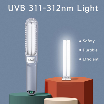 GlowCare UVB Light Therapy Lamp for Psoriasis, Vitiligo, and Eczema