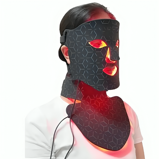 A high-tech led light therapy mask designed for facial care