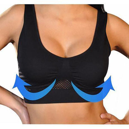 Comfortable wireless seamless full coverage bra without underwire