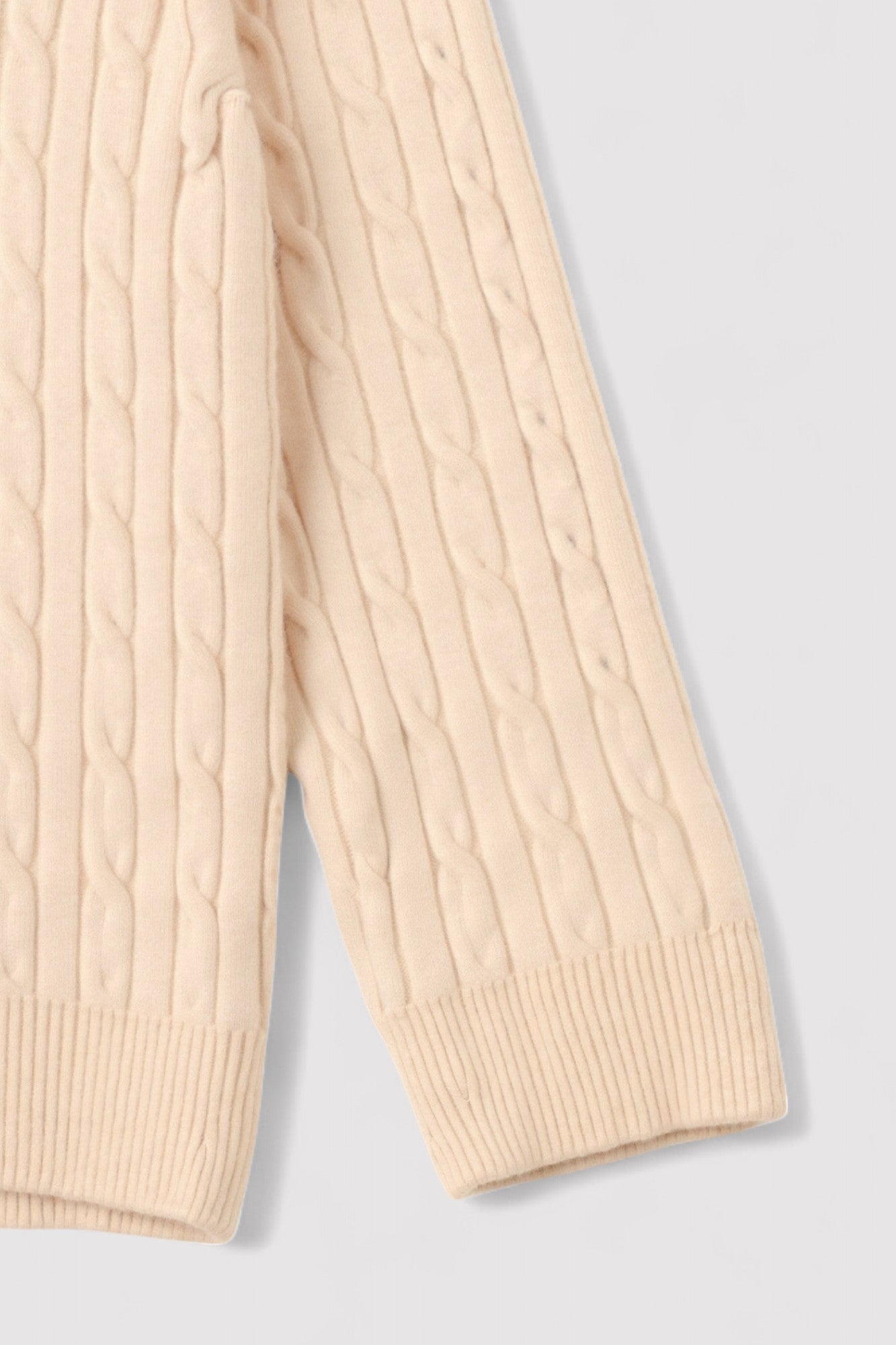 RegalWear | Men's Elegant Cable Knit Zip Sweater