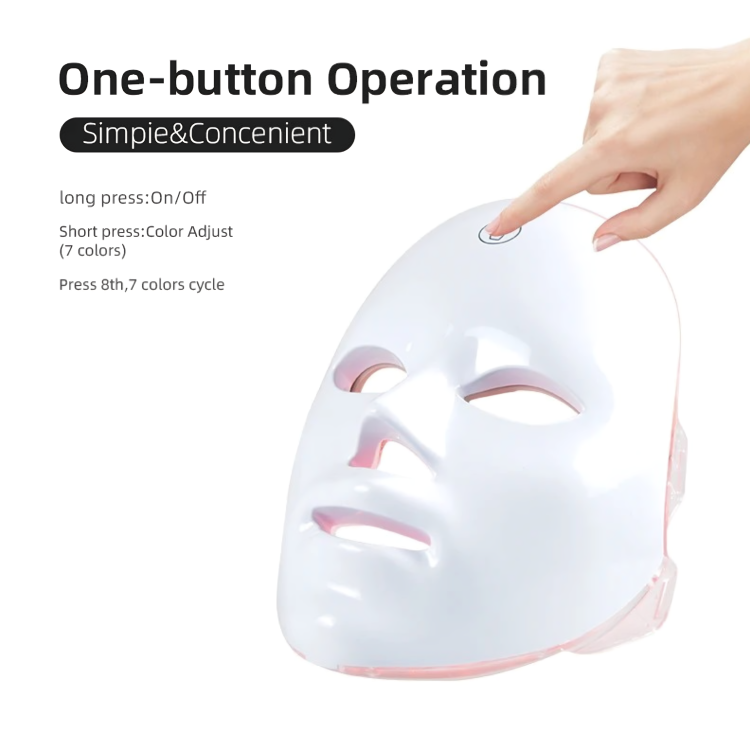 RadianceTech LED Light Therapy Mask – Rechargeable 7-Colour Face Mask