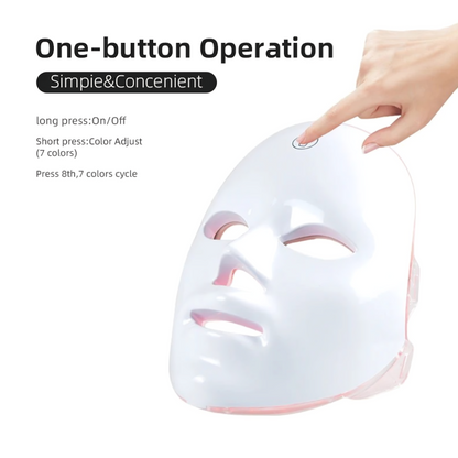 RadianceTech LED Light Therapy Mask – Rechargeable 7-Colour Face Mask