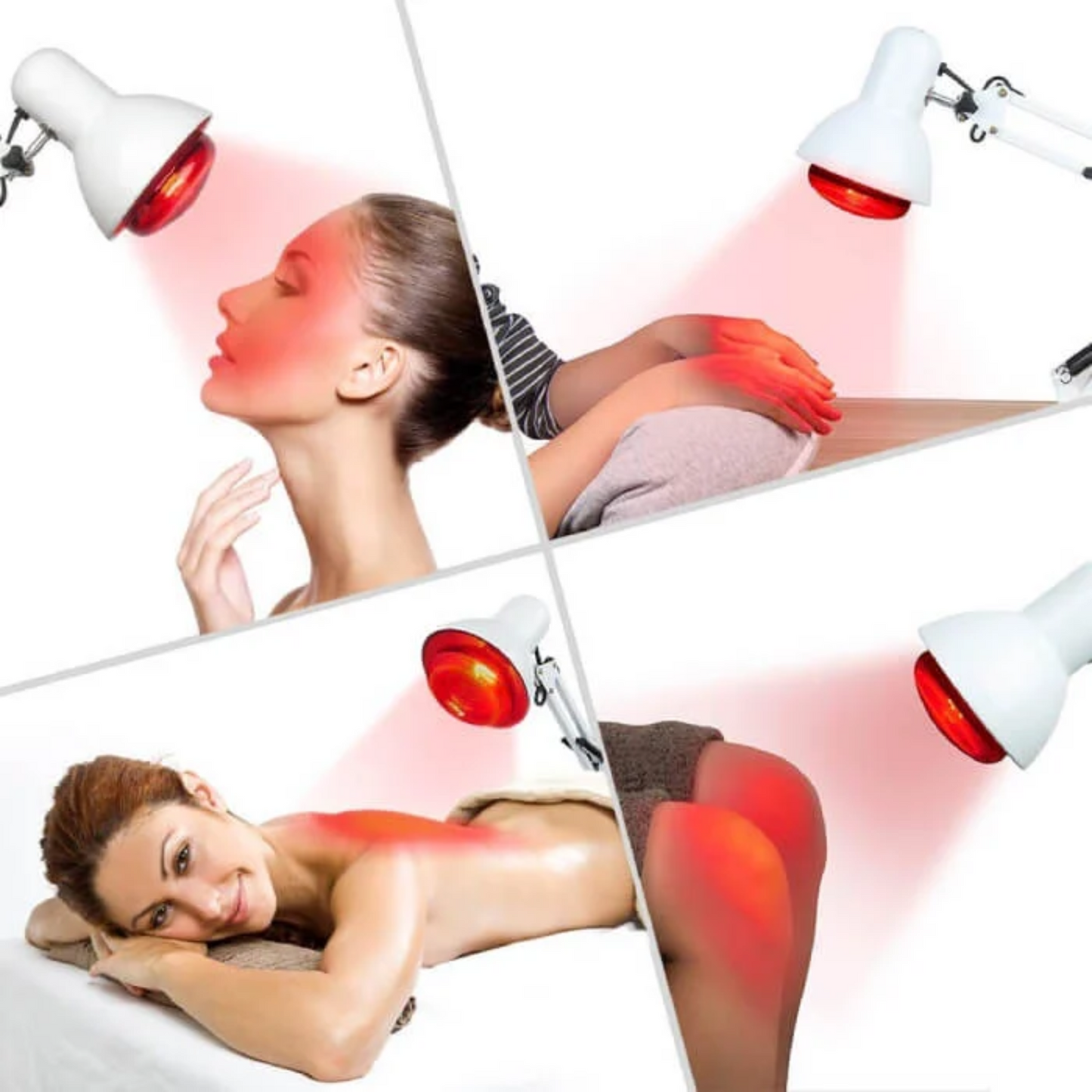 TheraGlow Advanced Infrared Red Light Therapy Lamp with Stand