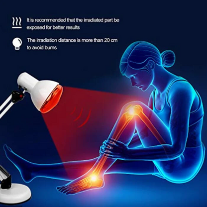 TheraGlow Advanced Infrared Red Light Therapy Lamp with Stand