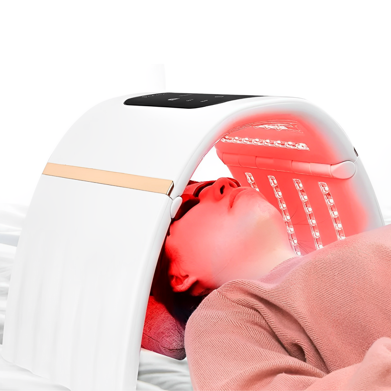 Led face mask for red light therapy at home