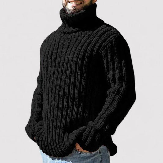 Men's Turtleneck Merino Wool Sweater perfect for winter fashion