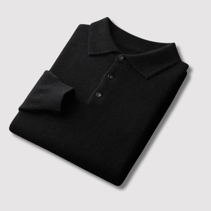 RegalWear | Luxurious Merino Wool Polo Collar Jumper