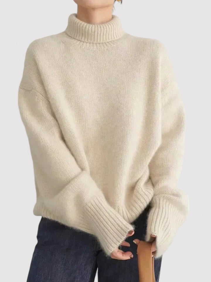 EvelynCashmere Elegance – Women's Turtleneck Sweater