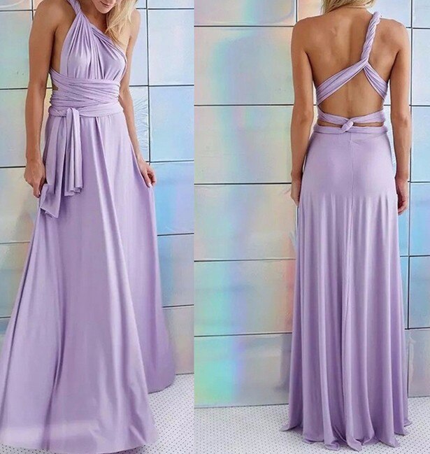 BellaGrace - Elegant Convertible Long Dress for Every Occasion