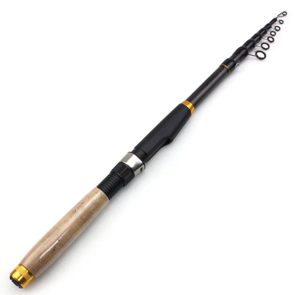 NordicFibre Telescopic Carbon Fibre Fishing Rod – Portable and Durable