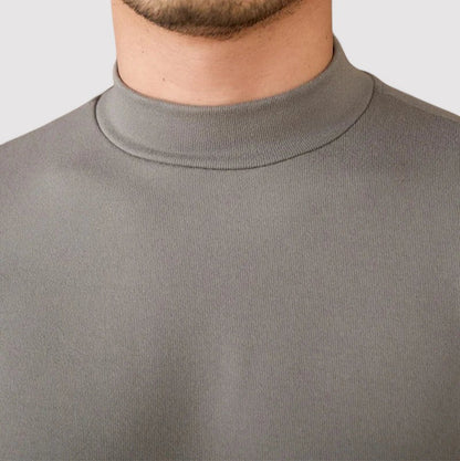 RegalTouch Men's Luxurious Cashmere Half-Turtleneck Jumper