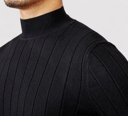 RegalElegance Men's Premium Turtleneck Sweater for Autumn