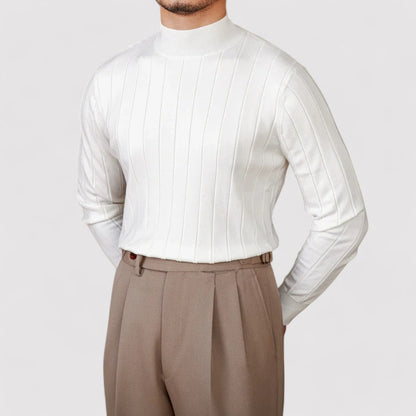 RegalElegance Men's Premium Turtleneck Sweater for Autumn