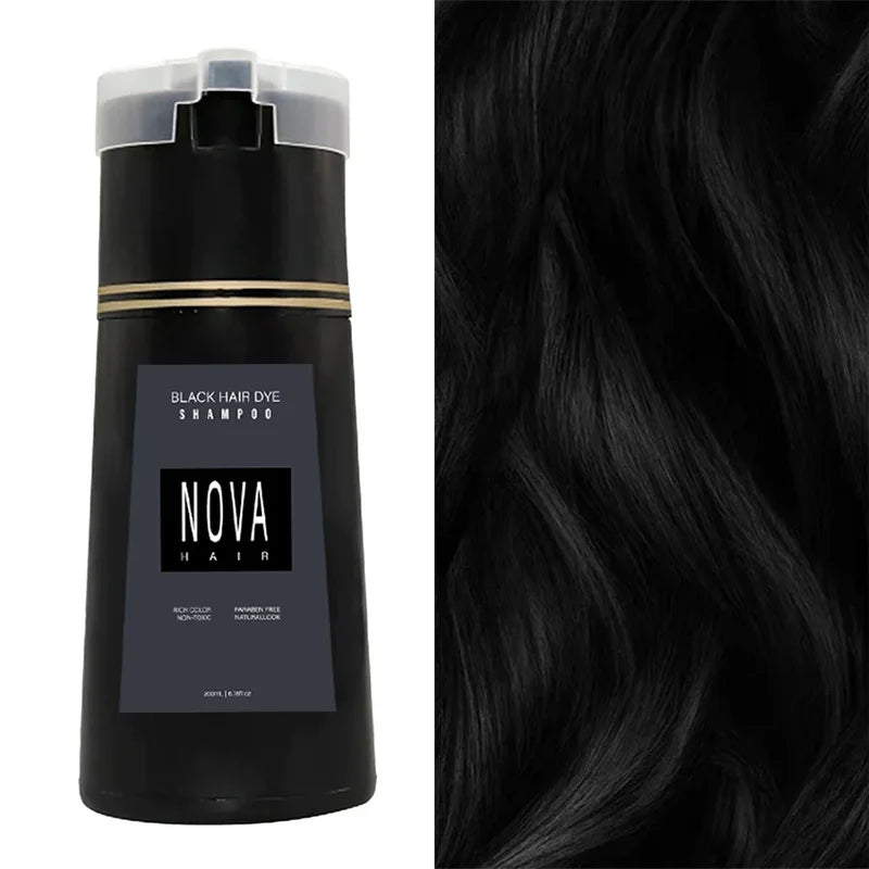 EcoHair Instant Dye Shampoo – Achieve Beautiful Black Hair Effortlessly