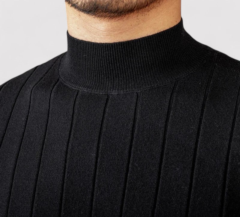 RegalElegance Men's Premium Turtleneck Sweater for Autumn