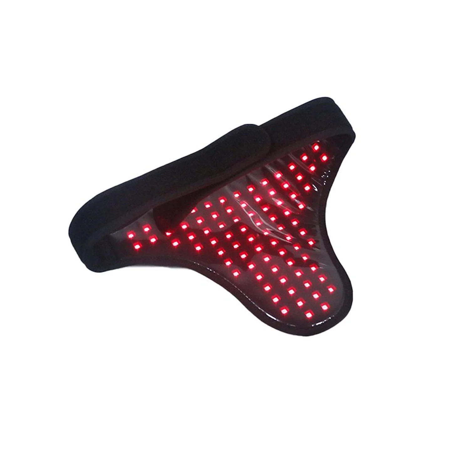 A red light therapy mask with LED lights designed for home use