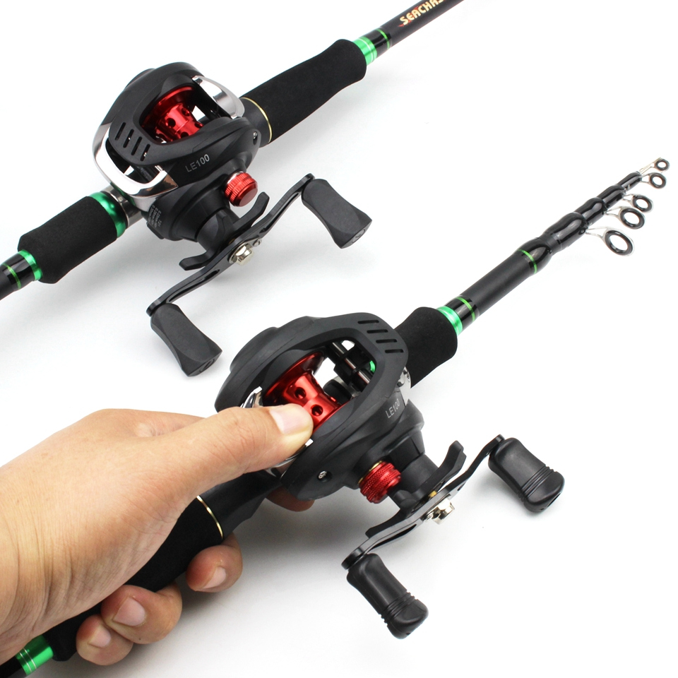 Premium Carbon Fishing Rod with Reel Casting