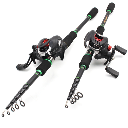 Premium Carbon Fishing Rod with Reel Casting