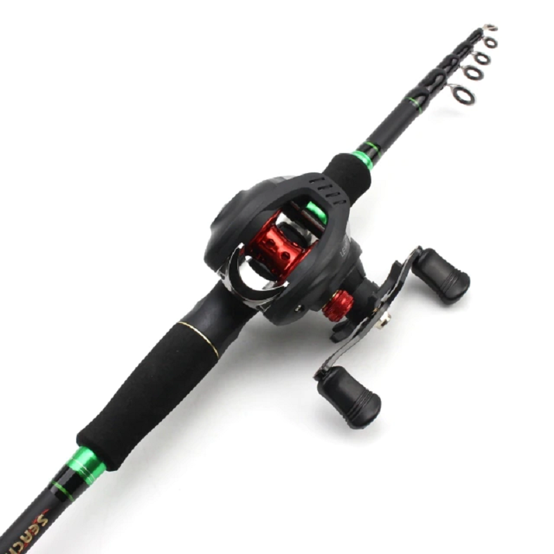 Premium Carbon Fishing Rod with Reel Casting