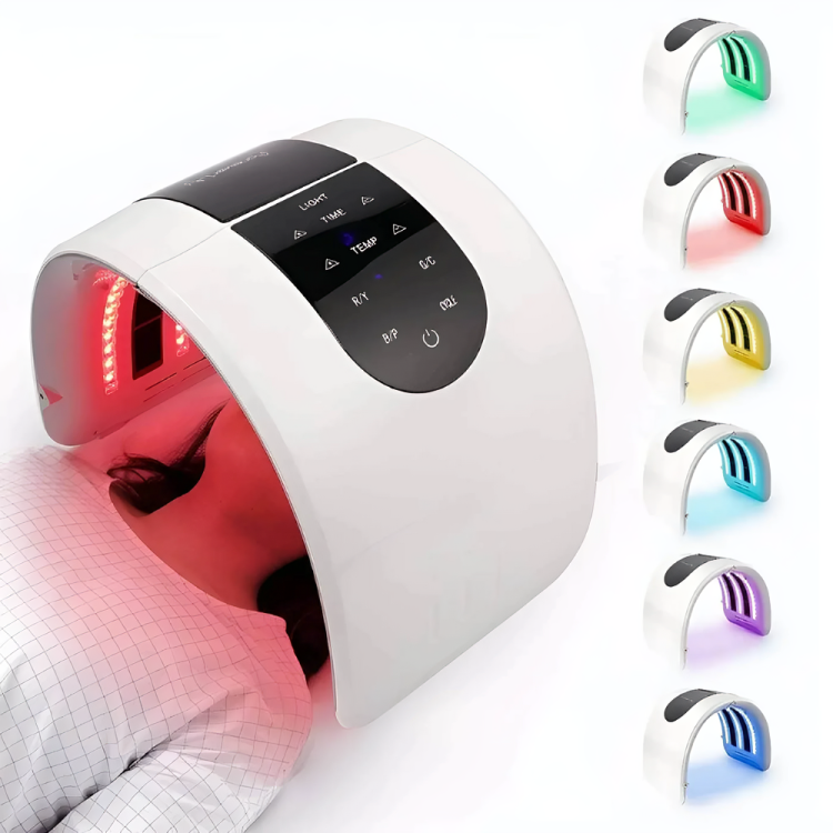 A led face mask for red light therapy and effective led light treatment for facial rejuvenation