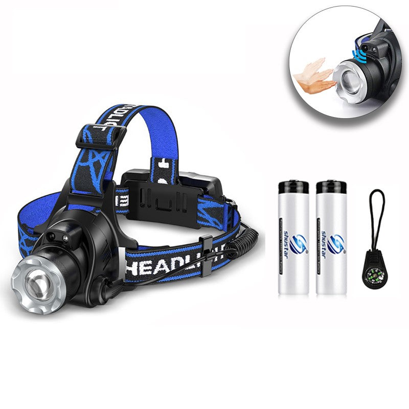 Versatile head torch with LED lights and rechargeable feature