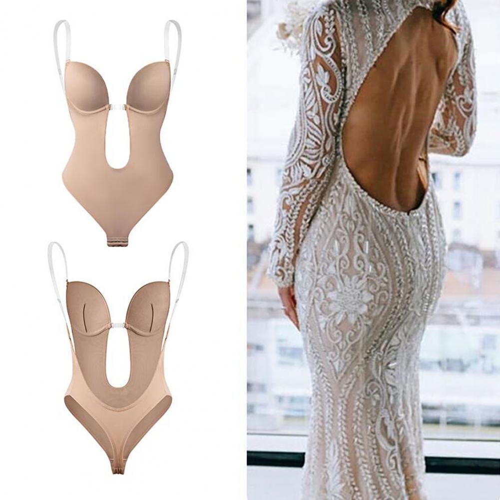 SilhouetteSecret Backless Body Shaper - Invisible Support for Strapless Dresses