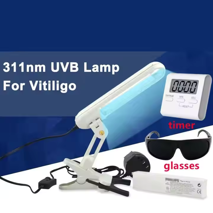 ZenGlow Advanced UVB Therapy Lamp for Home Treatment of Psoriasis, Eczema, and Vitiligo