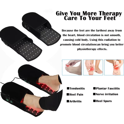 ApolloThera Red Light Therapy Slippers for Foot Pain Alleviation