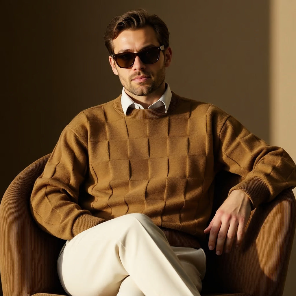 Gent's Charm Elegant Men's Knit Sweater