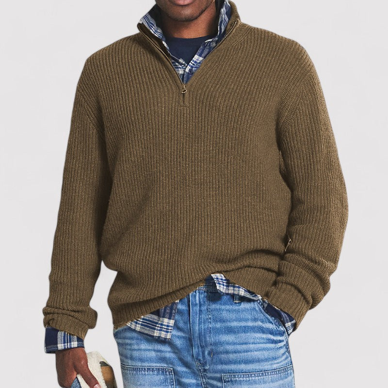 VentureMen Luxurious Half Zip Sweater to Keep You Warm