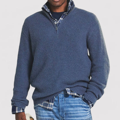 VentureMen Luxurious Half Zip Sweater to Keep You Warm